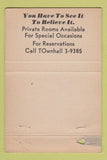 Matchbook Cover - Sramek's Restaurant Cicero IL WEAR 40 Strike