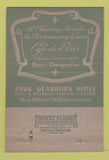 Matchbook Cover - Cafe De Paris Chicago IL Park Dearborn Hotel 40 Strike