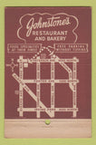 Matchbook Cover - Johnstone's Chicago IL  40 Stick