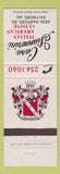 Matchbook Cover - Casa Giannerini Italian Baltimore MD