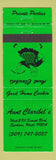 Matchbook Cover - Aunt Claribel's Spokane WA WEAR