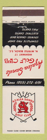 Matchbook Cover - Azalea Sands Golf Club North Myrtle Beach SC