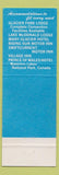 Matchbook Cover - Glacier National Park MT