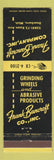 Matchbook Cover - Frank Bancroft Dearborn MI Grinding Wheels