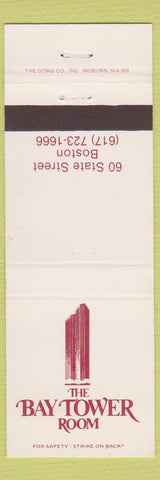 Matchbook Cover - Bay Tower Room Boston MA
