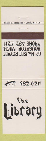 Matchbook Cover - The Library Houghton MI