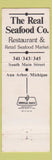 Matchbook Cover - Real Seafood Company Ann Arbor MI