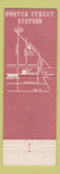 Matchbook Cover - Porter Street Station Detroit MI