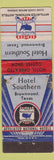 Matchbook Cover - Hotel Southern Brownfield TX WORN
