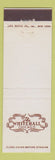Matchbook Cover - The Whitehall Chicago IL Hotel