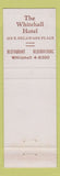 Matchbook Cover - The Whitehall Chicago IL Hotel