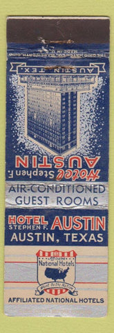 Matchbook Cover - Hotel Stephen F Austin TX