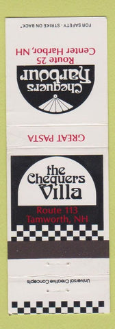 Matchbook Cover - Chequers Villa Tamworth NH Center Harbor NH WEAR