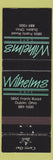 Matchbook Cover - Wilhelms Cafe Dublin OH