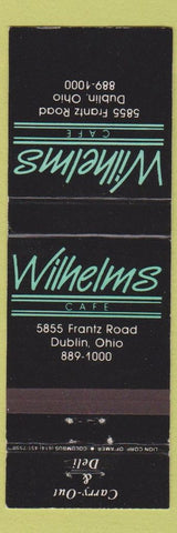 Matchbook Cover - Wilhelms Cafe Dublin OH