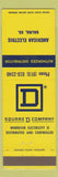 Matchbook Cover - Square D Company Electric Salina KS