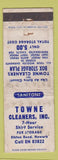 Matchbook Cover - Towne Cleaners Newark DE POOR
