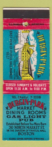 Matchbook Cover - Durgin Park Boston MA Market