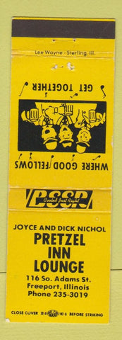 Matchbook Cover - Prtezel Inn Lounge Freeport IL