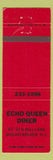 Matchbook Cover - Echo Queen Diner Mountainside NJ