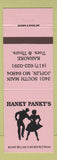 Matchbook Cover - Hanky Panky's Joplin MO Karaoke girlie