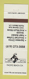 Matchbook Cover - Cafe Crema Pacific Beach CA