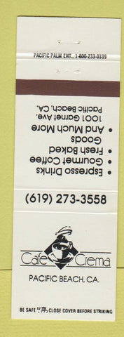 Matchbook Cover - Cafe Crema Pacific Beach CA