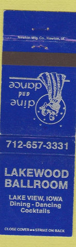 Matchbook Cover - Lakewood Ballroom Lake View IA