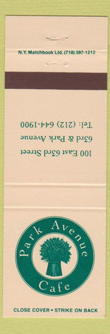 Matchbook Cover - Park Avenue Club New York City?