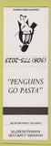 Matchbook Cover - Penguins Go Pasta Hyannis Cape Cod MA