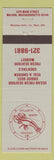 Matchbook Cover - Atlantic North Seafood lobster Malden MA