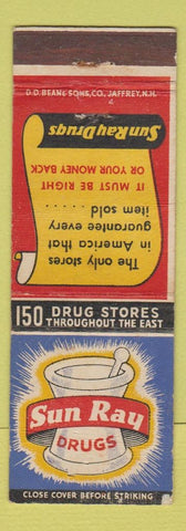 Matchbook Cover - Sun Ray Drugs Photo Prints WEAR