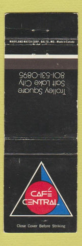 Matchbook Cover - Cafe Central Salt Lake City UT WEAR