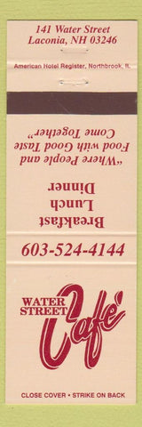 Matchbook Cover - Water Street Cafe Laconia NH