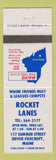 Matchbook Cover - Rocket Lanes Bowling Dover Foxcroft ME