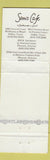 Matchbook Cover - Sam's Cafe Southwestern Grill Dallas TX Phoenix AZ