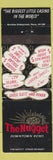 Matchbook Cover - Nugget Casino Reno NV WORN