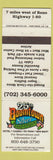 Matchbook Cover - Boomtown Hotel Casino Reno NV 25th Anniversary #2