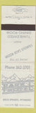 Matchbook Cover - Park Hotel Rock Springs WY WEAR