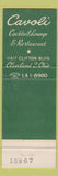 Matchbook Cover - Cavoli Restaurant Cleveland OH WEAR