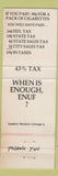 Matchbook Cover - Nebraskans NE Cigarette Tax Nebraska