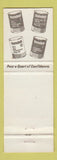 Matchbook Cover - Kendall oil gas Holly Auto Supply Holly MI