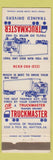 Matchbook Cover - Turckmaster Whittier CA Trucking School