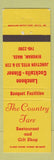 Matchbook Cover - The Country Fare Restaurant Hingham MA