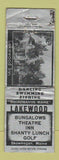 Matchbook Cover - Lakewood Binn Skowhegan ME POOR