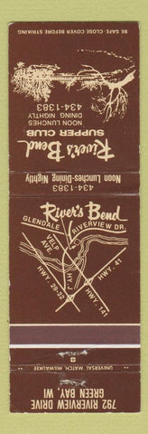 Matchbook Cover - River's Bend Supper Club Green Bay WI