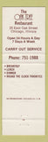 Matchbook Cover - Oak Tree Restaurant Chicago IL