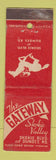 Matchbook Cover - Gateway Skokie Valley Horse Racing Graphic IL WEAR