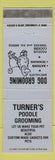 Matchbook Cover - Turner's Poodle Grooming dog Eldorado IL WEAR