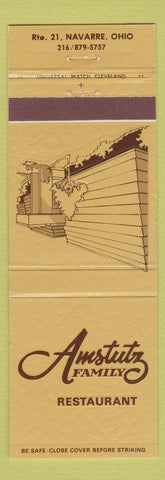 Matchbook Cover - Amstutz Restaurant Navarre OH